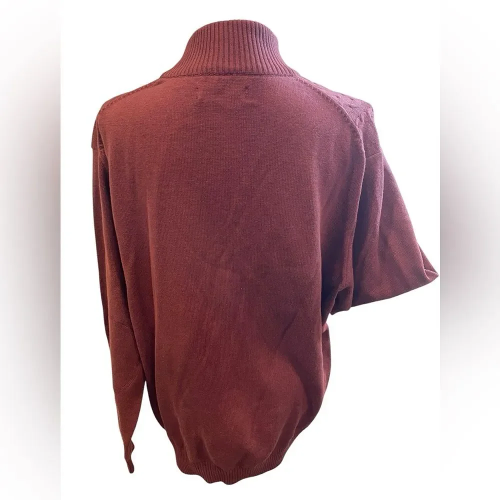 Alex Cannon 100% Cotton Maroon Sweater